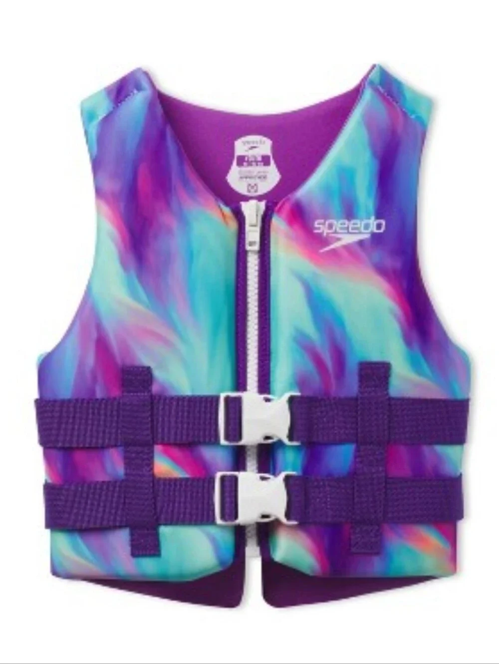 Speedo Junior Swim Vest - Purple Multi-Tone - 50-90 Lbs